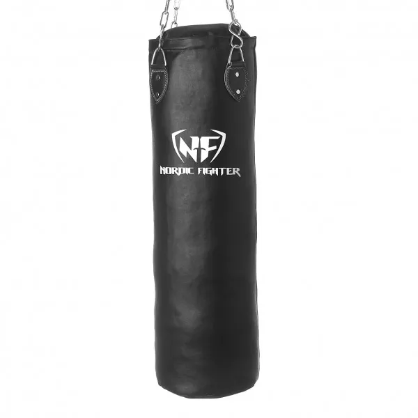 Nordic Fighter Boxing Bag Sandsäck Äkta Läder 100cm 30kg
